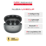 nubia LiveClip AI Intelligent Chip | 4.5g Lightweight | Bluetooth 5.4 | 20 Hours Long Battery Life